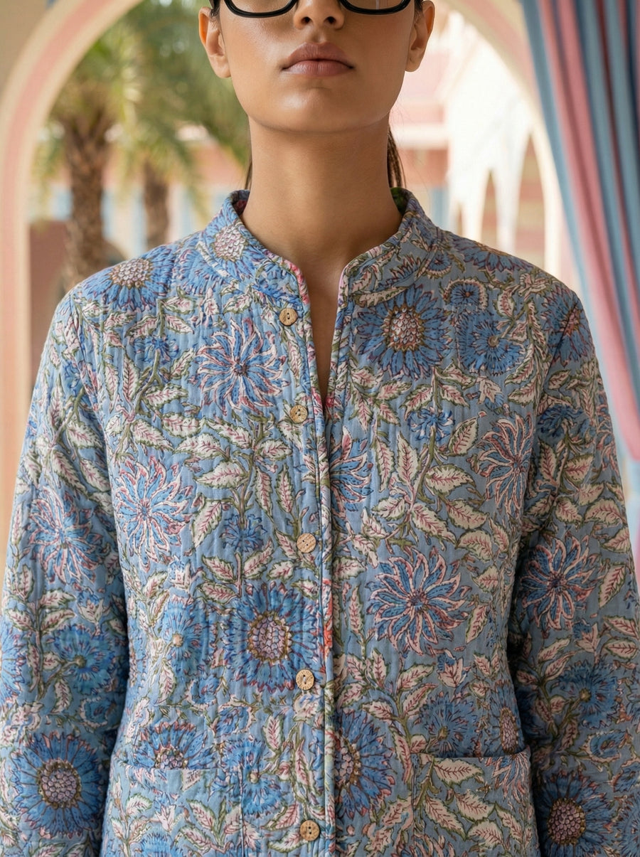 Oceantrace Cotton Reversible Quilted Jacket — image 5
