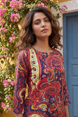 Paisley Whispers Blue Cotton Co-ord Set - Me&My