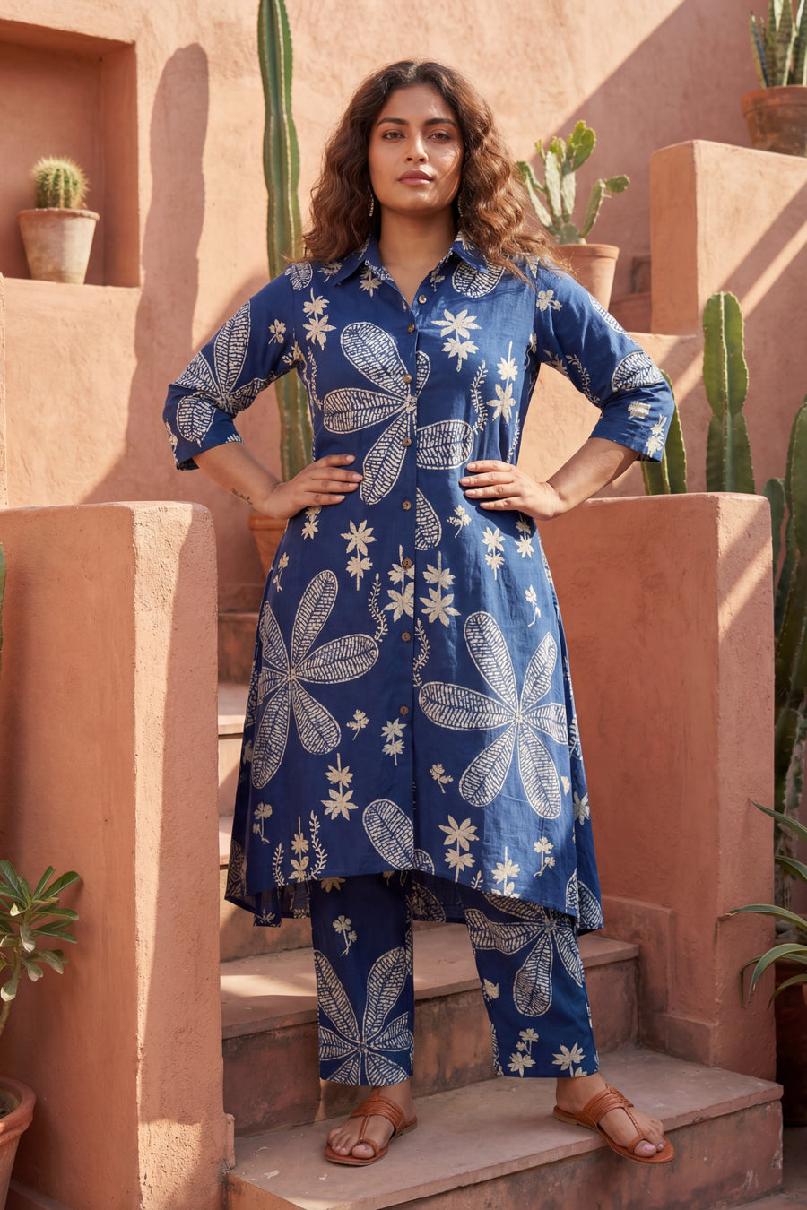 Botanical Whisper Blue Cotton Co-ord Set — image 5