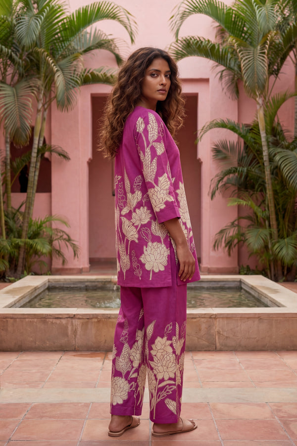 Sacred Bloom Heritage Cotton Flex Co-ord Set
