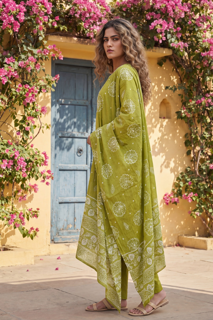 Evergreen Whisper Cotton Kurta Dupatta Set — image 8