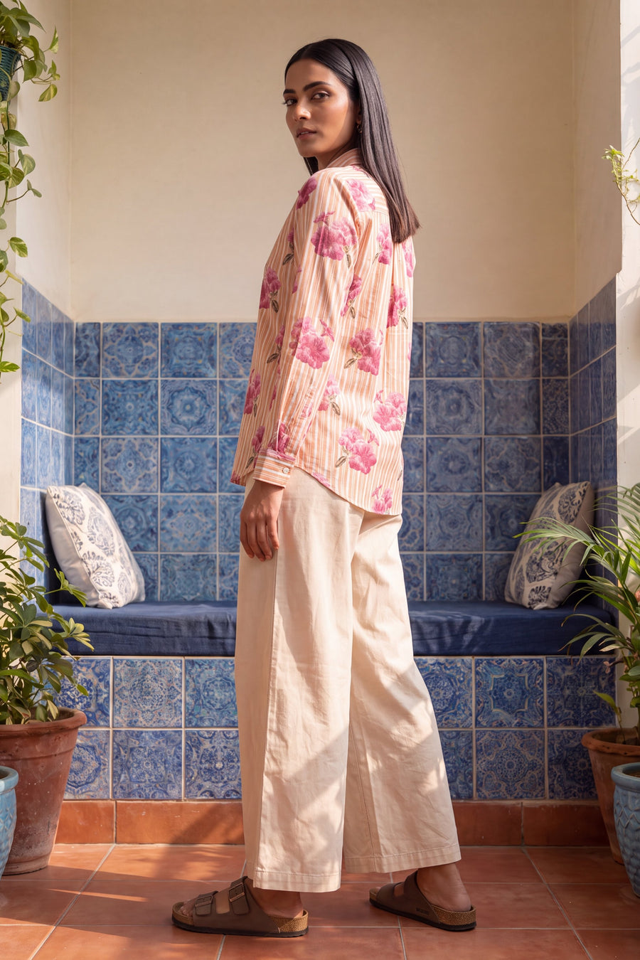 Peach Sorbet Cotton Shirt — image 6