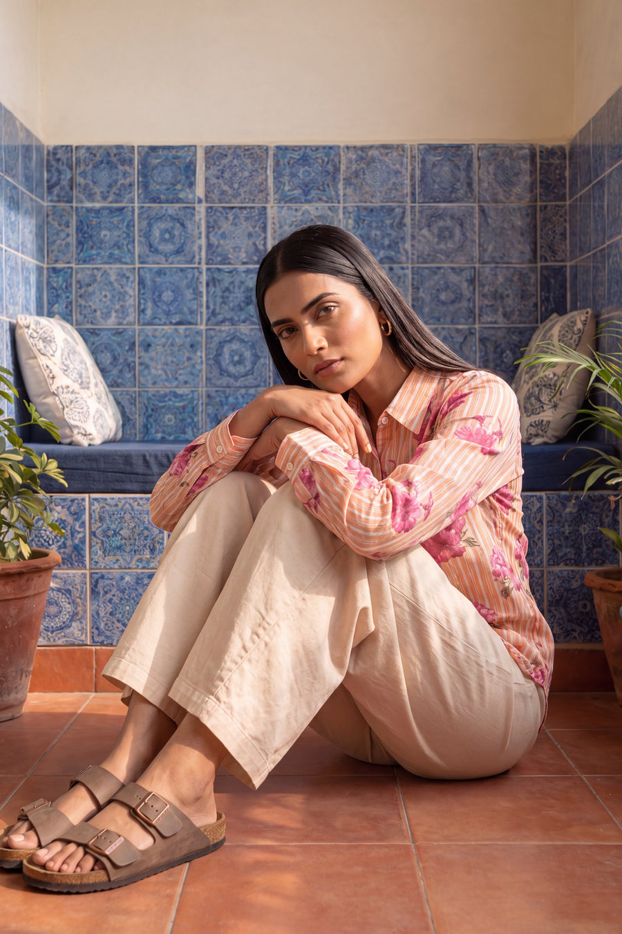 Peach Sorbet Cotton Shirt — image 7