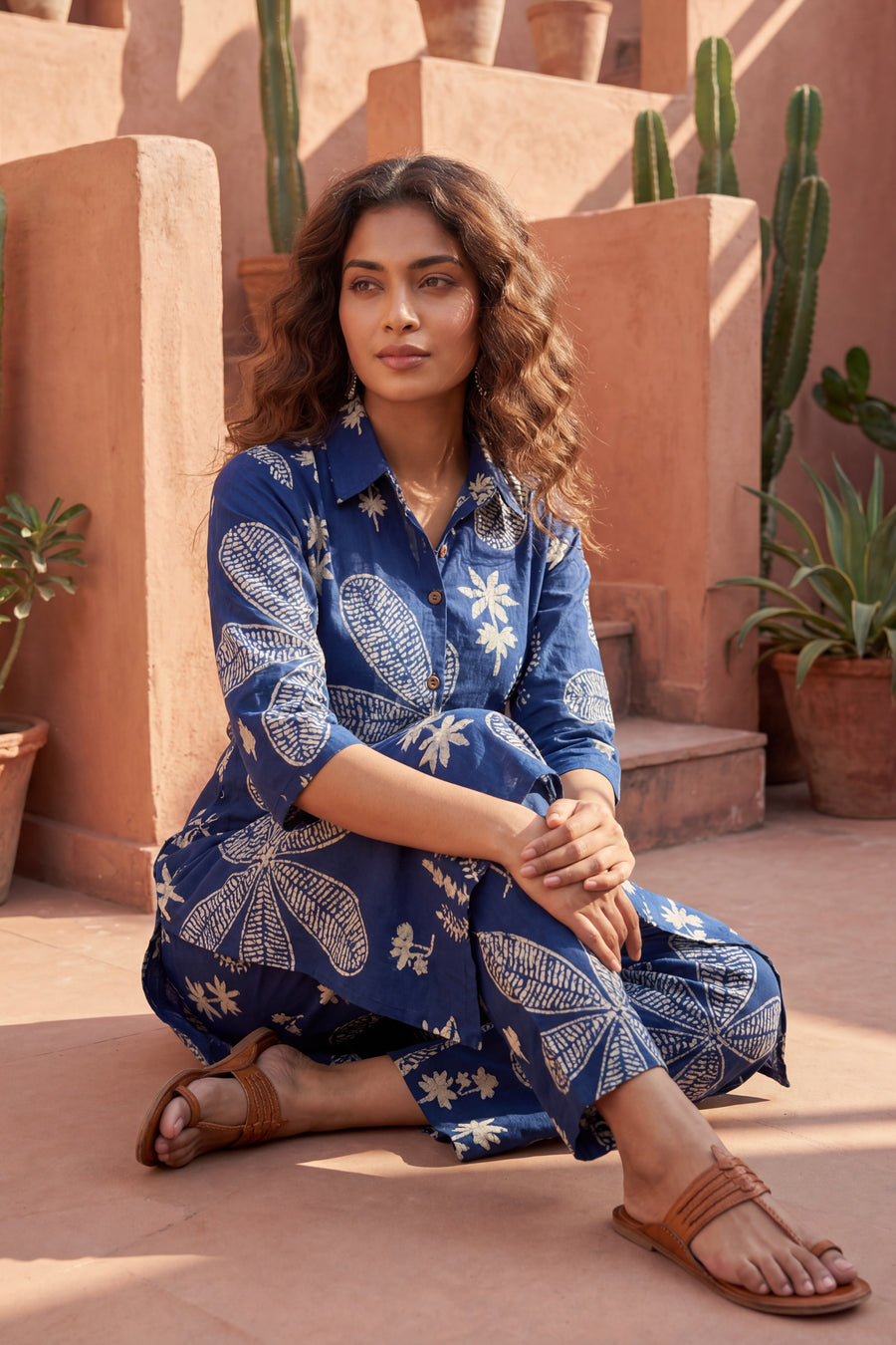 Botanical Whisper Blue Cotton Co-ord Set — image 8