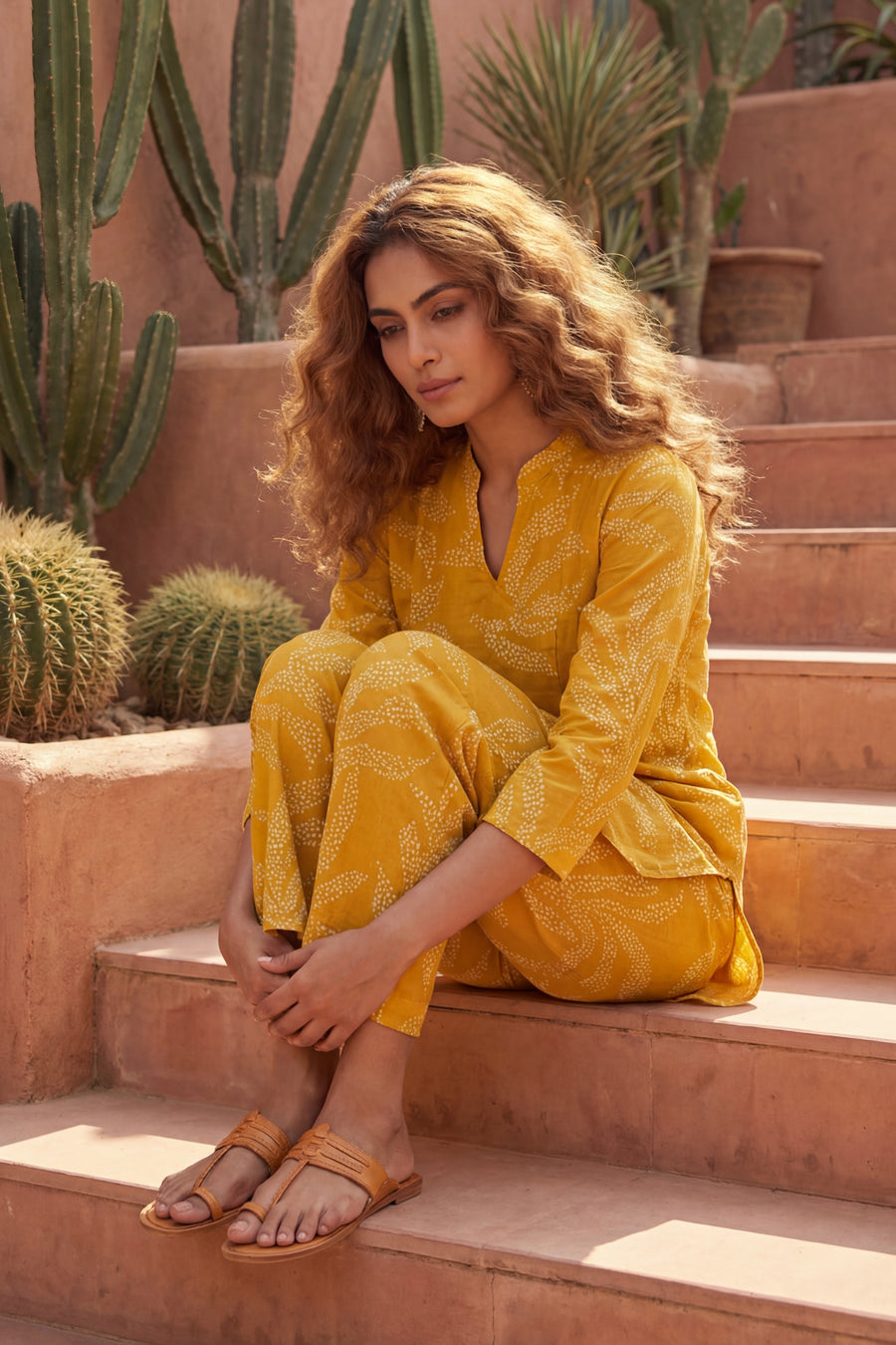 Harvest Splendor Cotton Angrakha Co-ord Set — image 11
