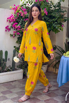Marigold Glow Cotton Farshi Salwar Set