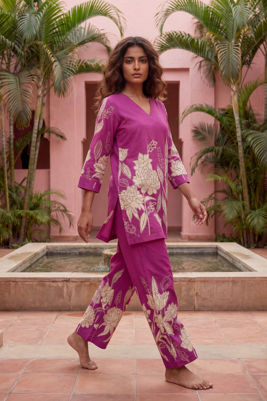 Sacred Bloom Heritage Cotton Flex Co-ord Set — image 5