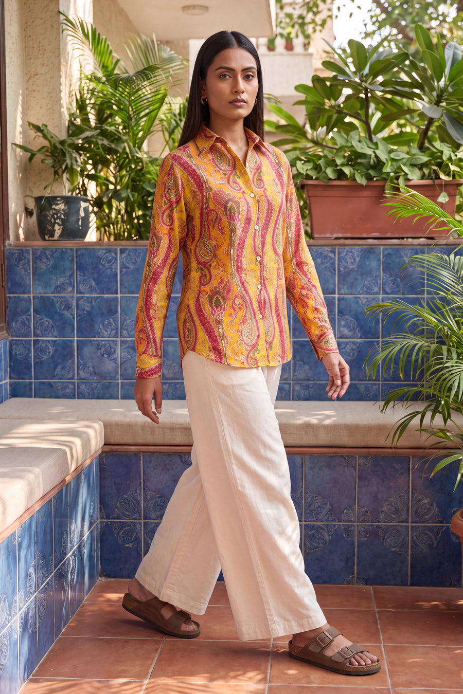 Lemon Zest Cotton Shirt — image 8