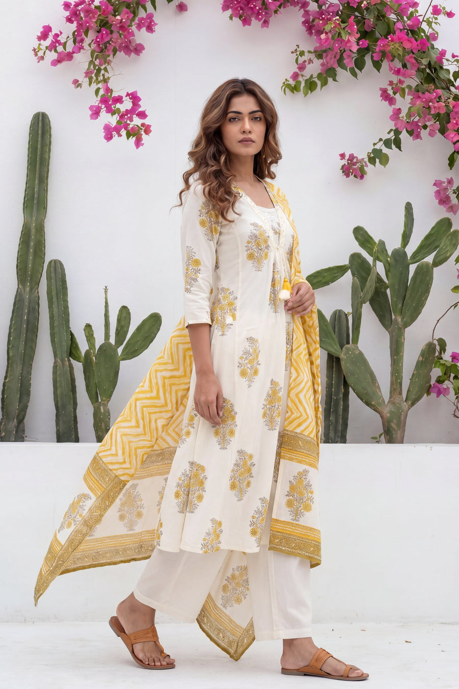 Raag Ivory Scattered Buti Cotton Suit Set — image 10