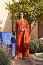 Marigold Market Orange Cotton Suit Set