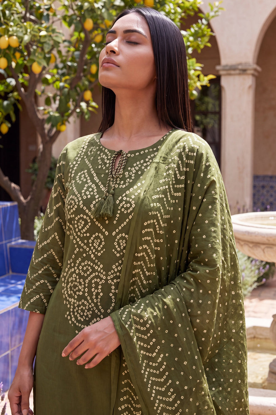 Fern Market Green Cotton Suit Set — image 7