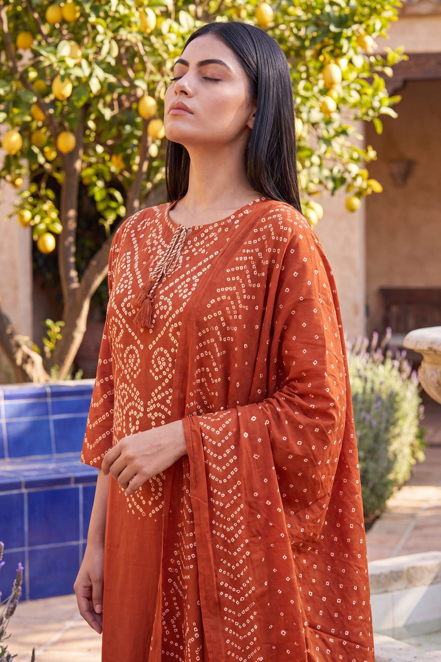 Marigold Market Orange Cotton Suit Set — image 10