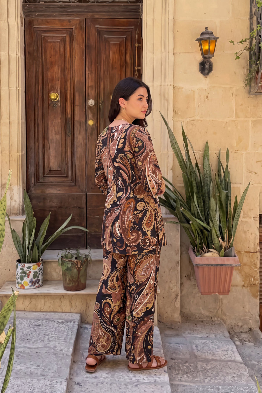 Ebony Paisley Cotton Co-ord Set — image 5