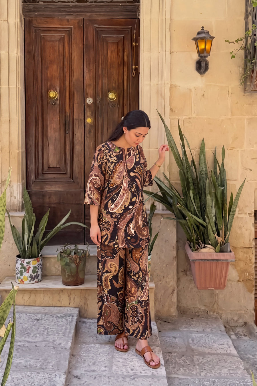 Ebony Paisley Cotton Co-ord Set — image 6
