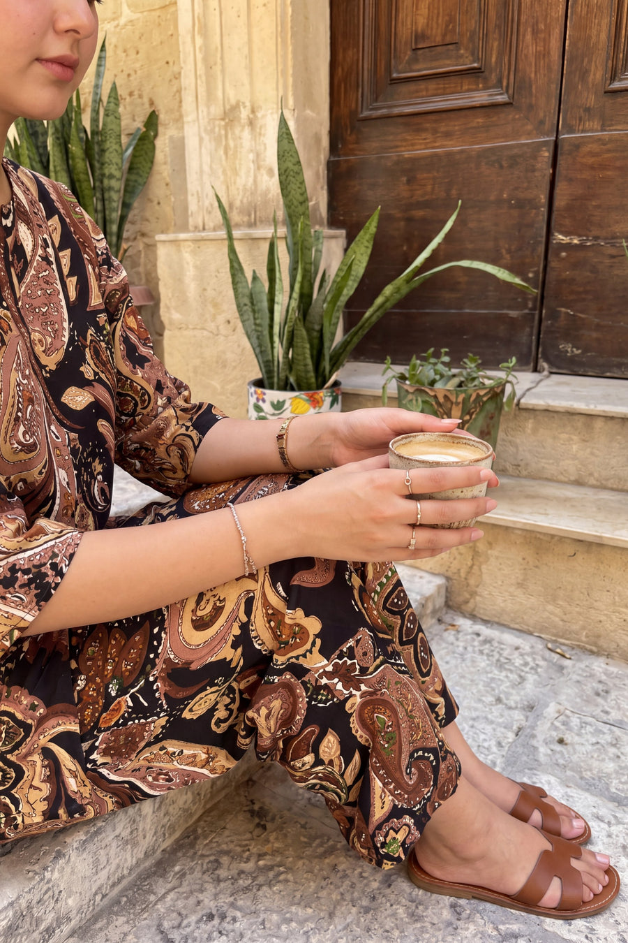 Ebony Paisley Cotton Co-ord Set — image 7