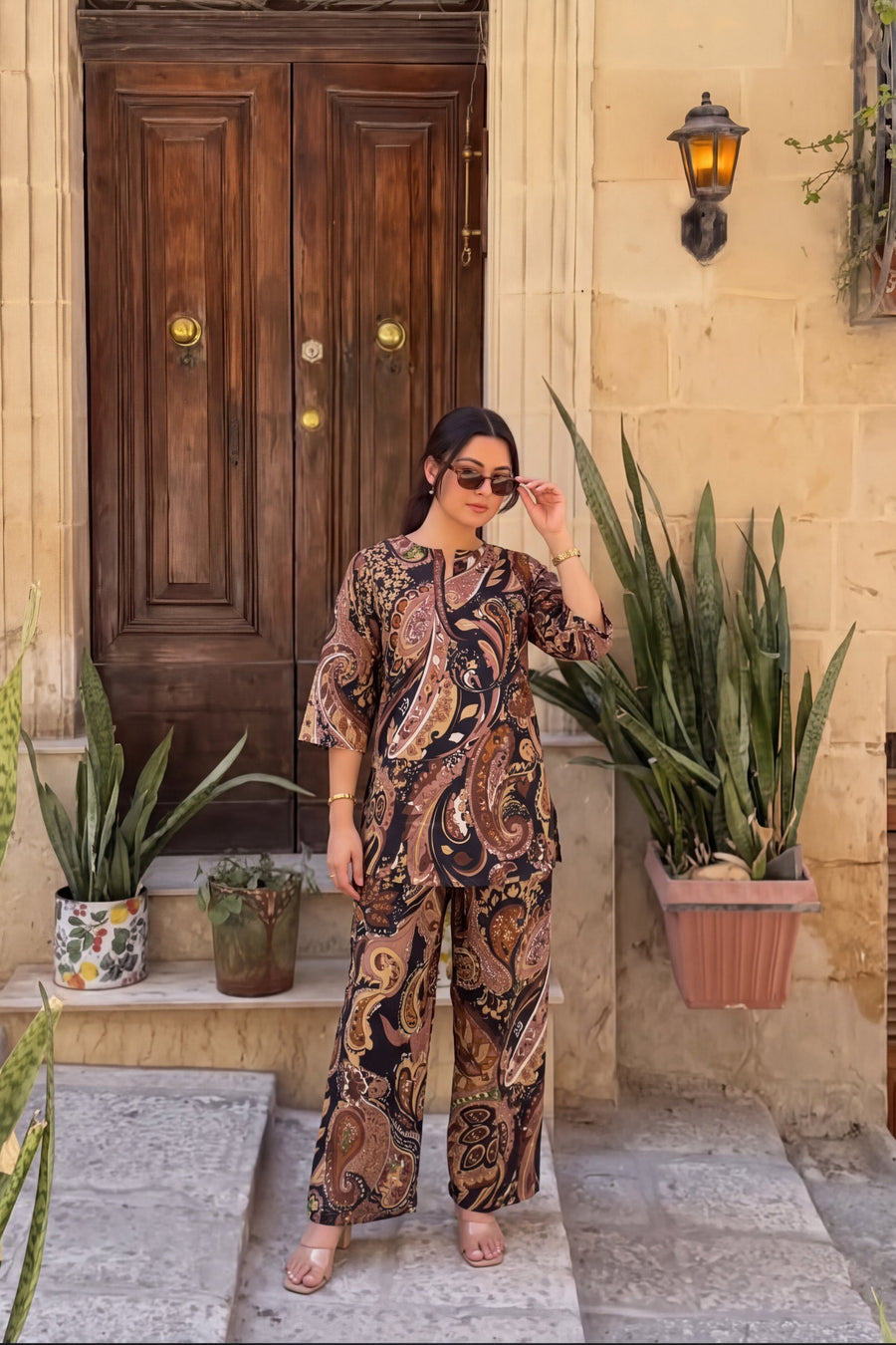 Ebony Paisley Cotton Co-ord Set — image 9