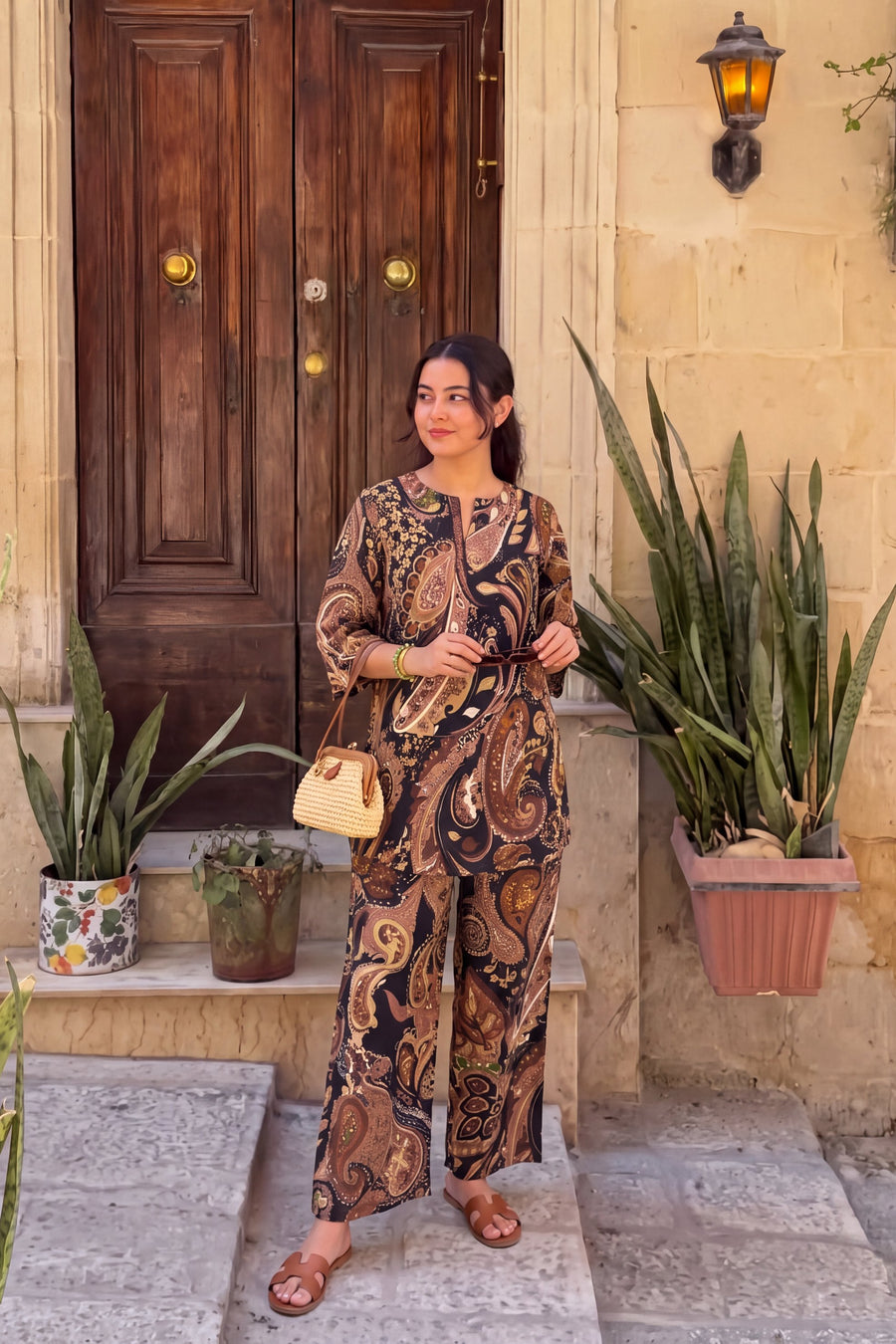 Ebony Paisley Cotton Co-ord Set — image 10
