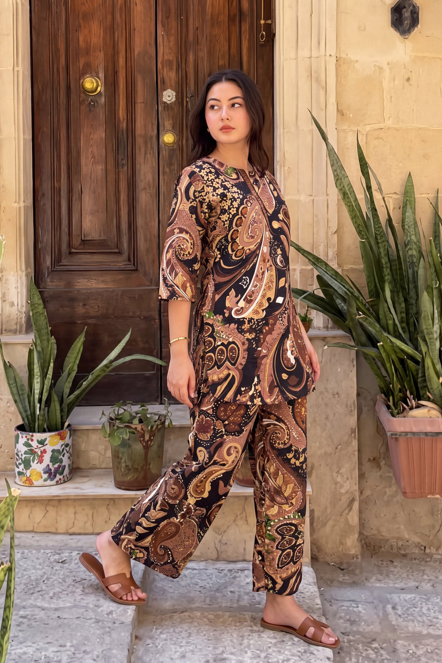 Ebony Paisley Cotton Co-ord Set — image 11