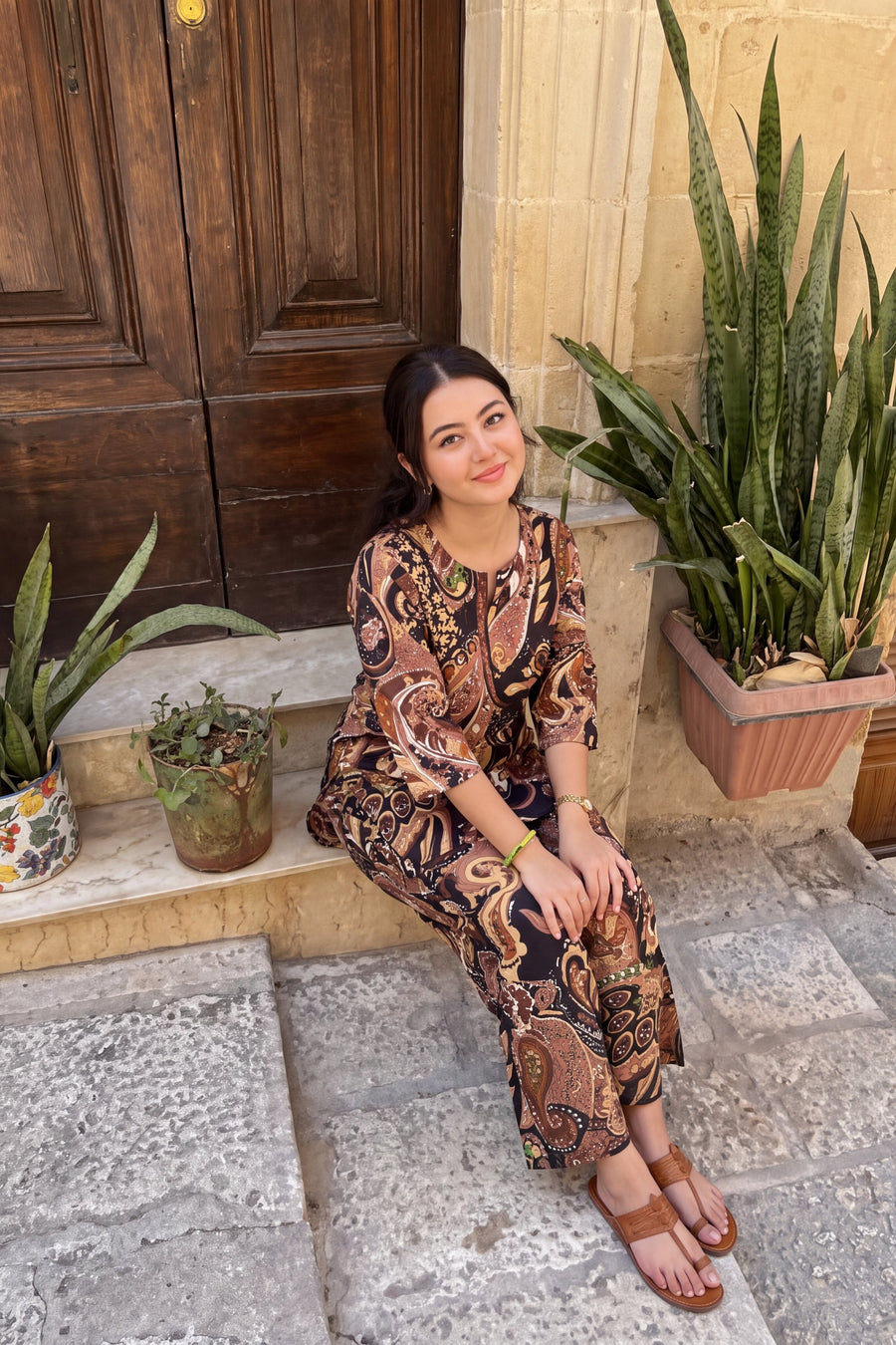 Ebony Paisley Cotton Co-ord Set — image 14