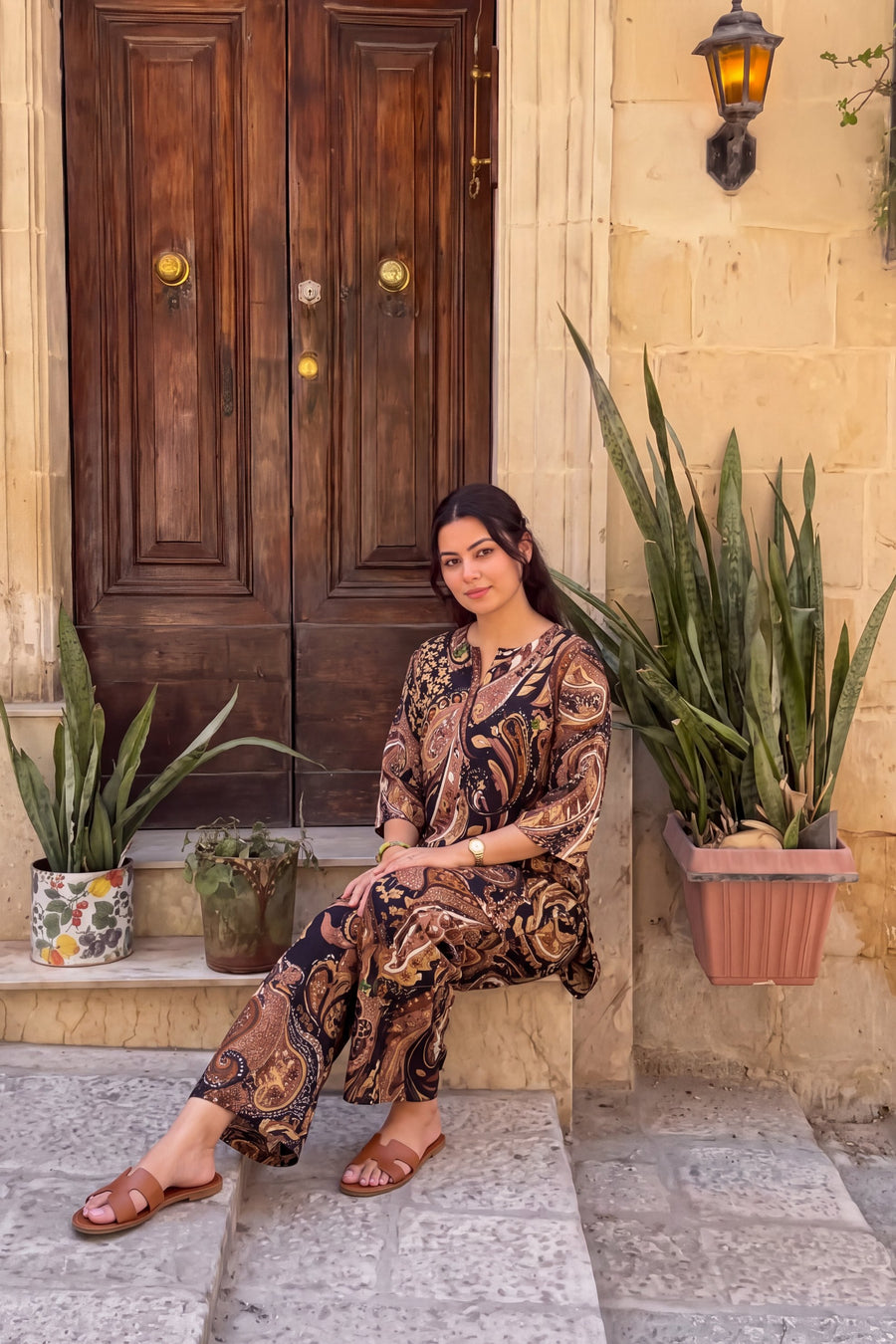 Ebony Paisley Cotton Co-ord Set — image 15
