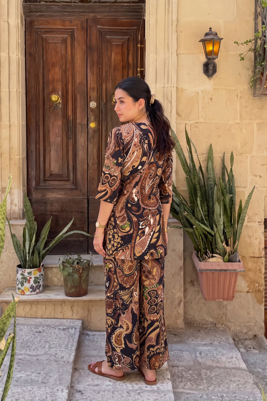 Ebony Paisley Cotton Co-ord Set — image 17