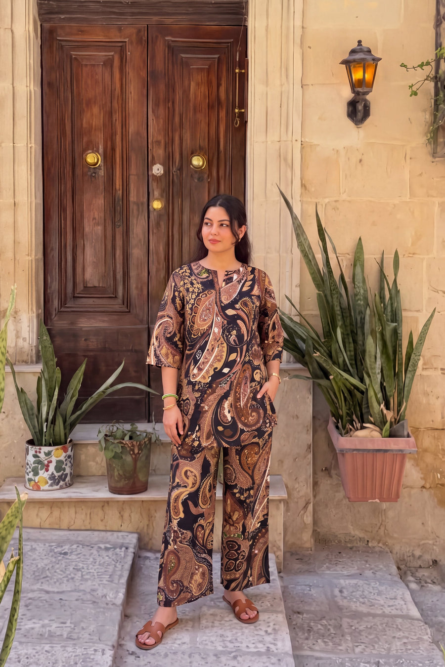 Ebony Paisley Cotton Co-ord Set — image 18