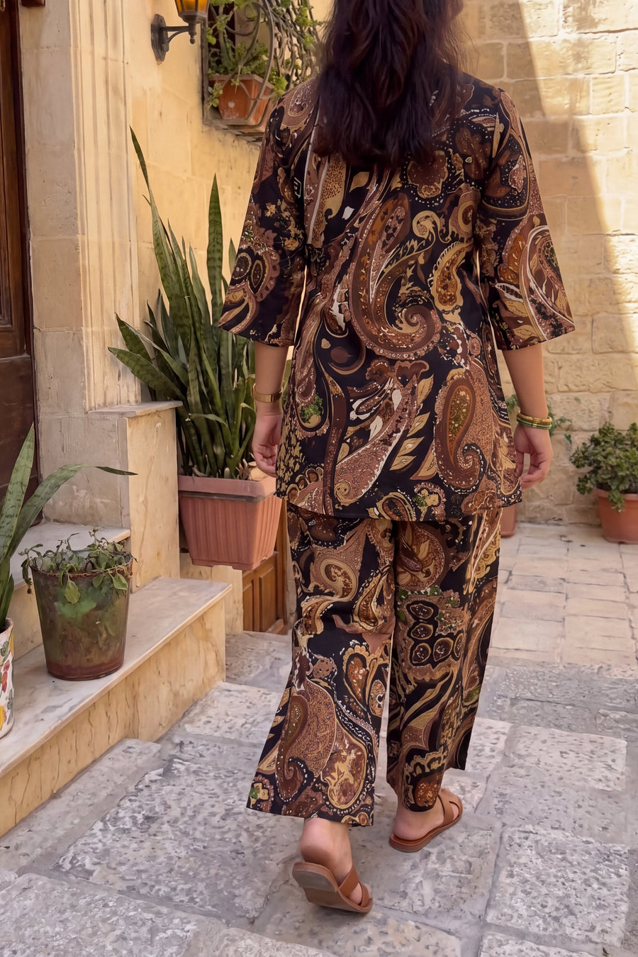 Ebony Paisley Cotton Co-ord Set — image 21