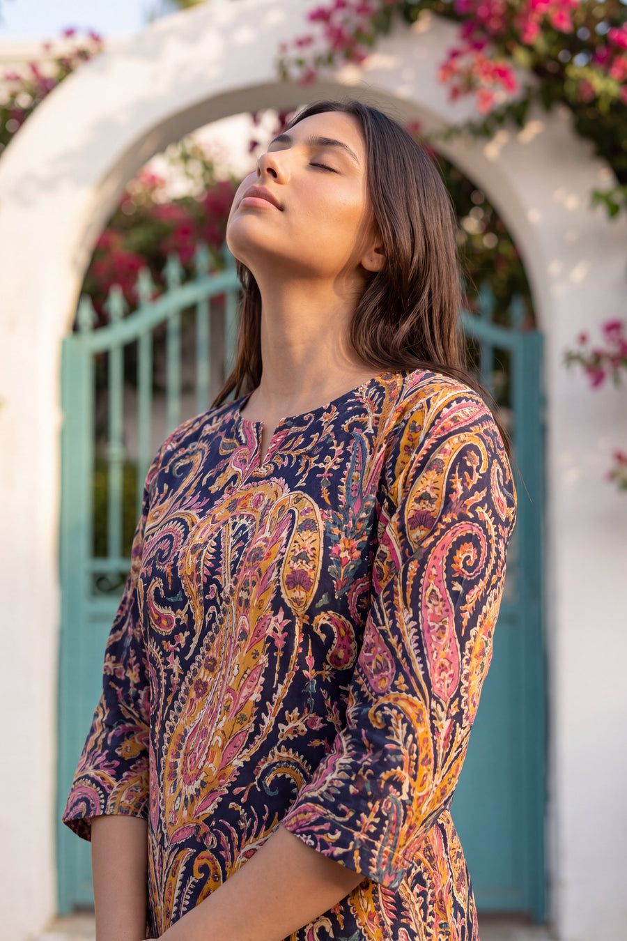 Midnight Paisley Cotton Co-ord Set — image 17