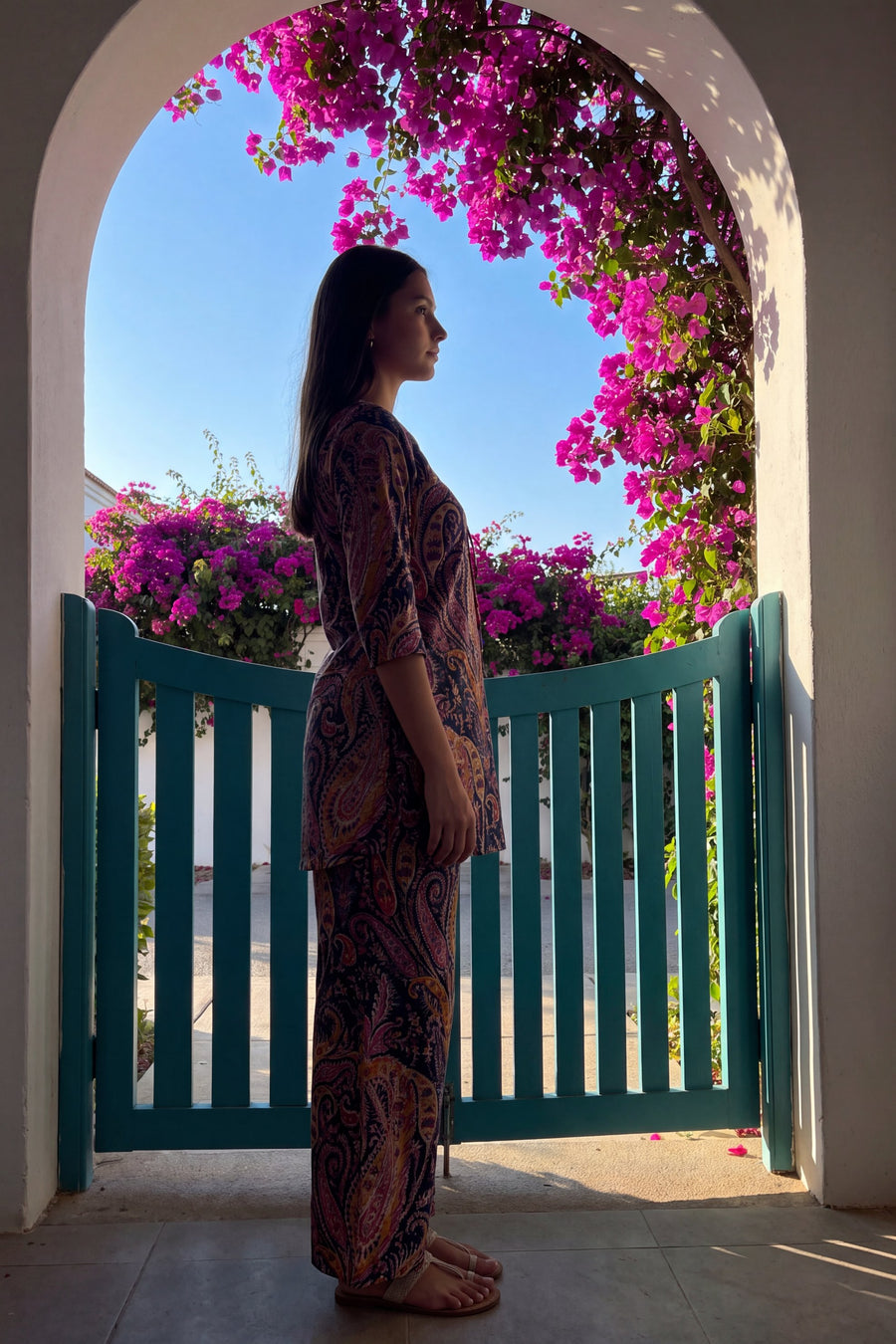 Midnight Paisley Cotton Co-ord Set — image 13