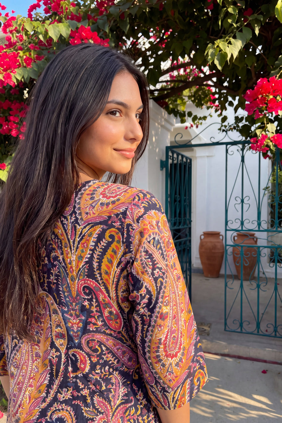 Midnight Paisley Cotton Co-ord Set — image 14