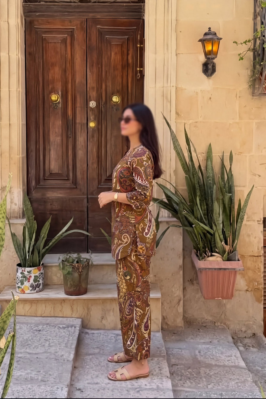 Hazelnut Paisley Cotton Co-ord Set — image 12