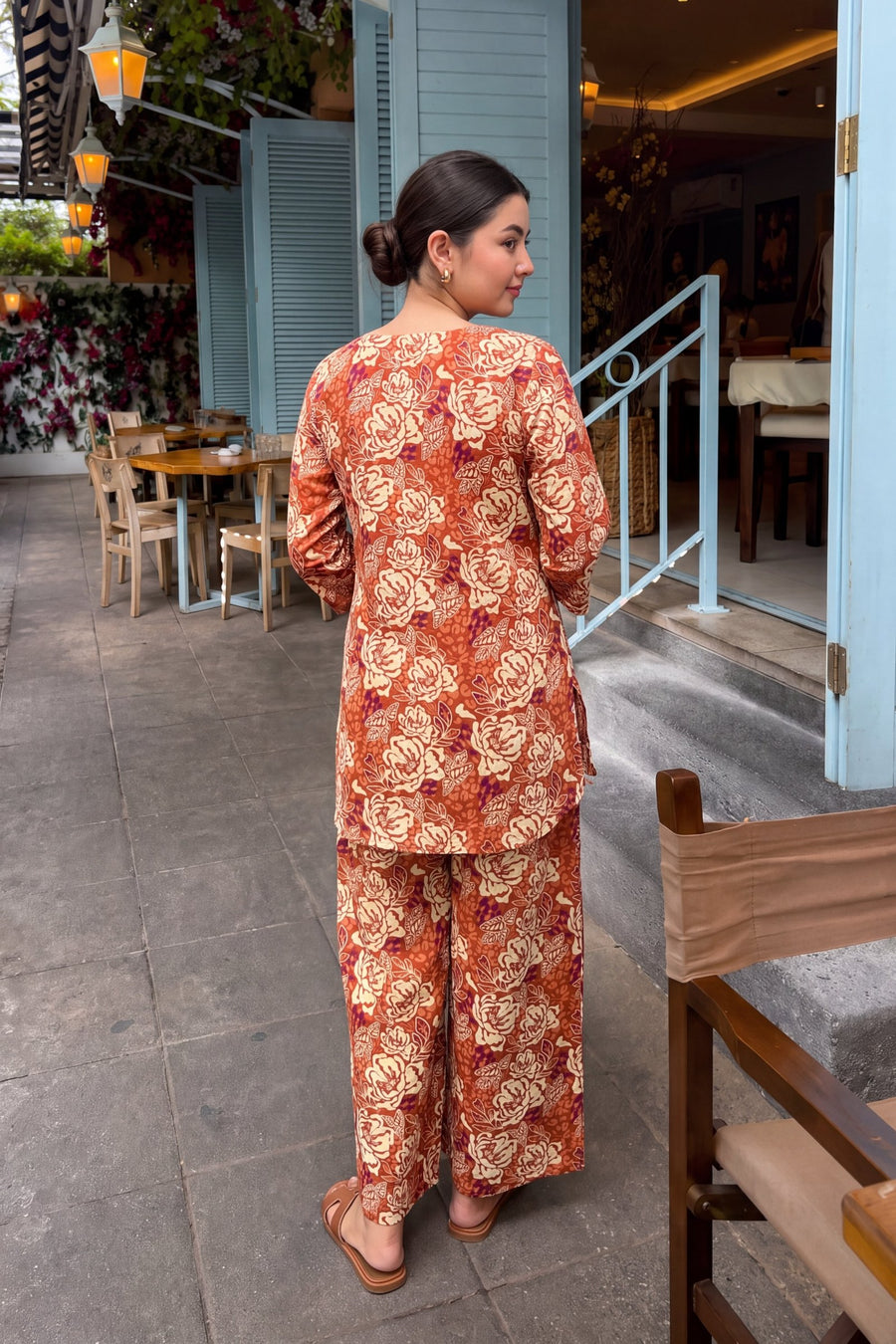Rust Blossom Cotton Co-ord Set — image 9