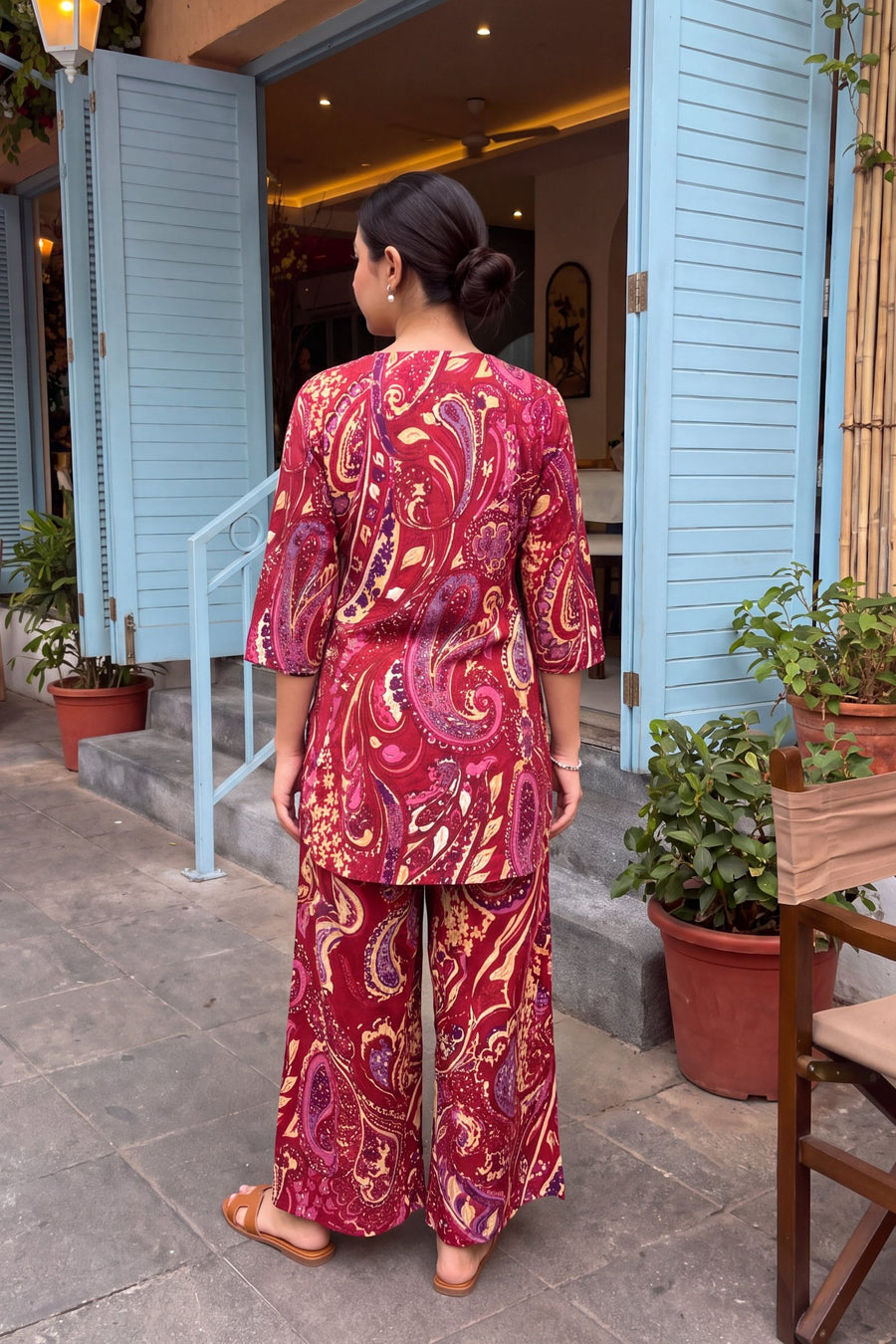 Scarlet Swirl Cotton Co-ord Set — image 11