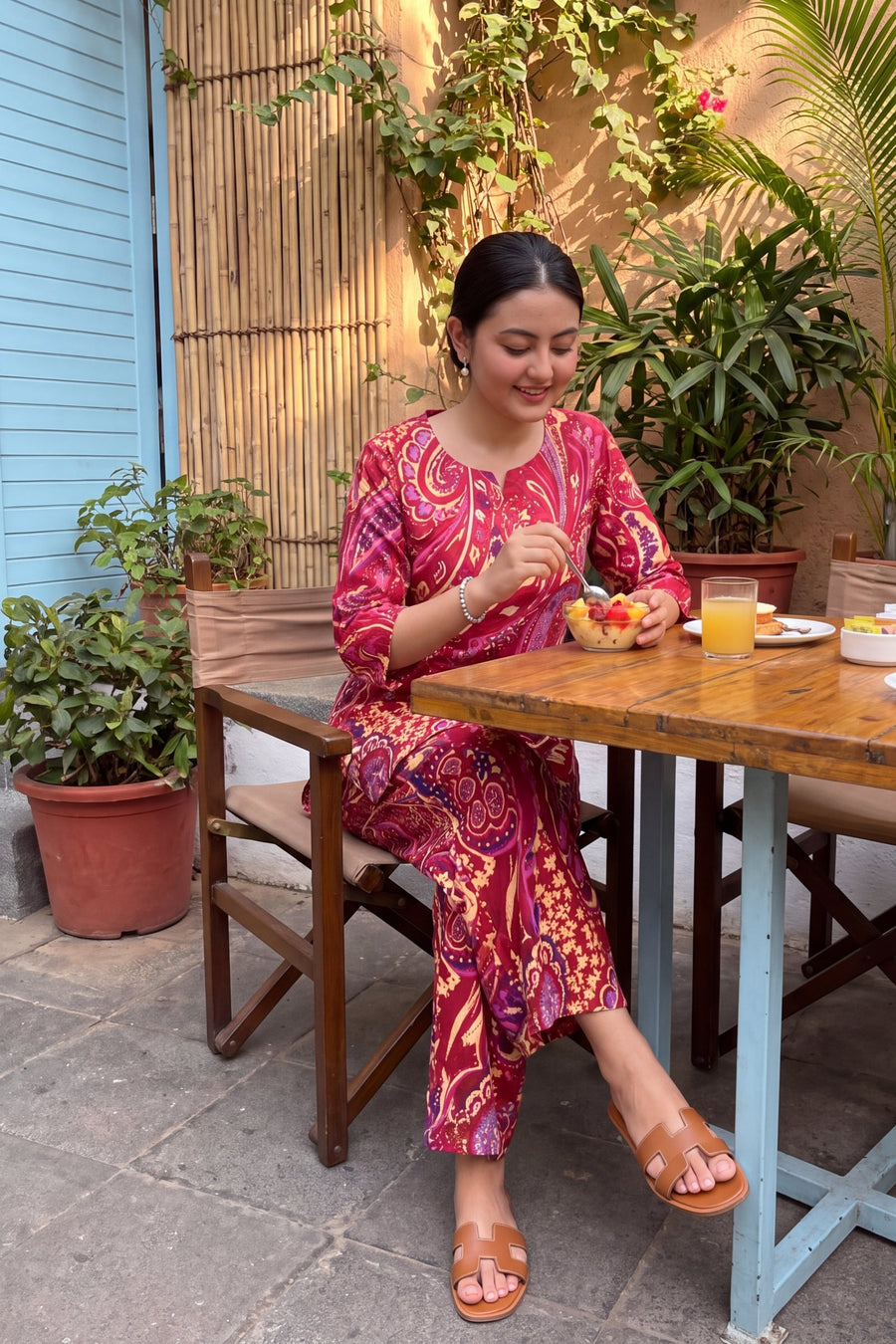 Scarlet Swirl Cotton Co-ord Set — image 16