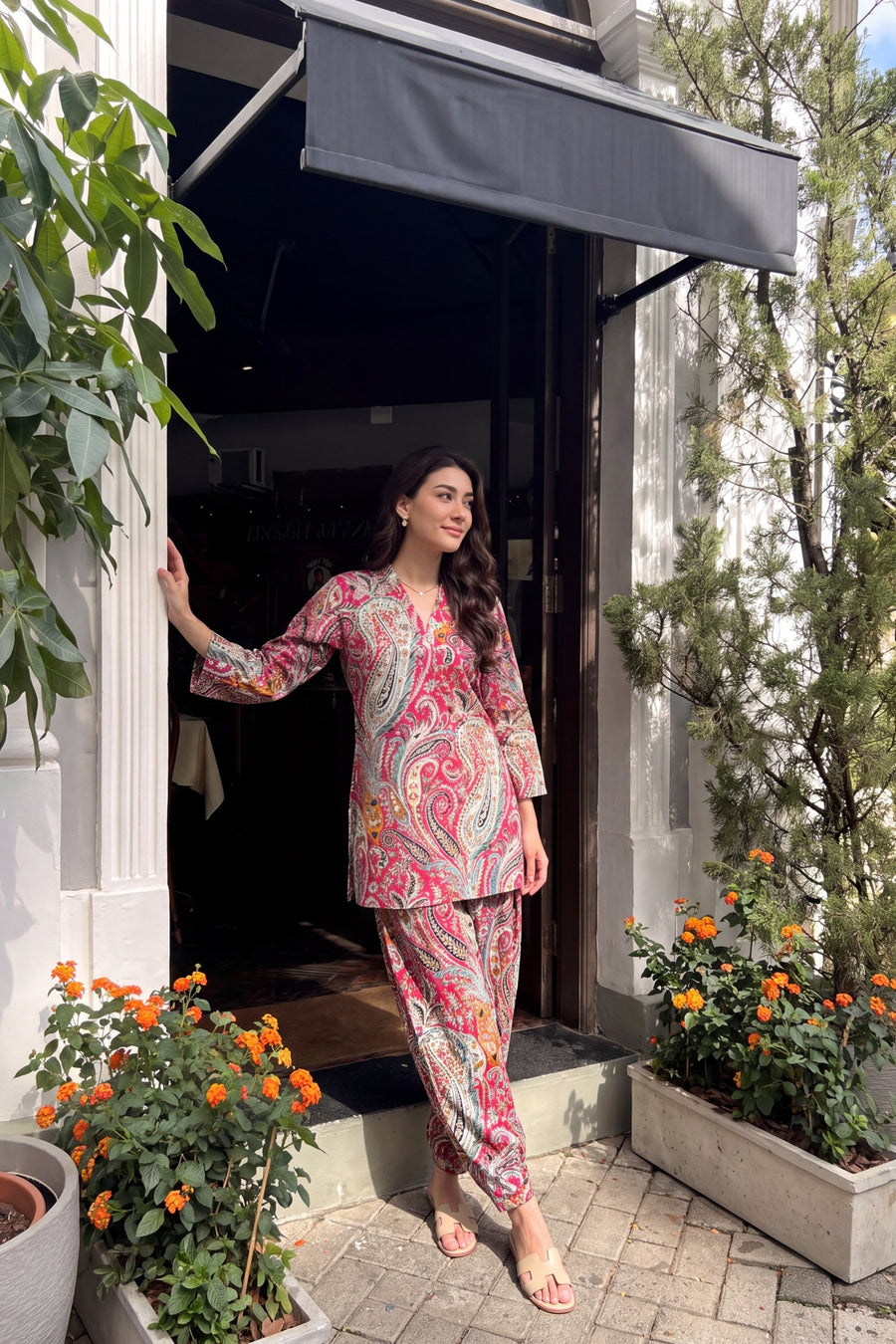 Camellia Paisley Cotton Farshi Salwar Set — image 8