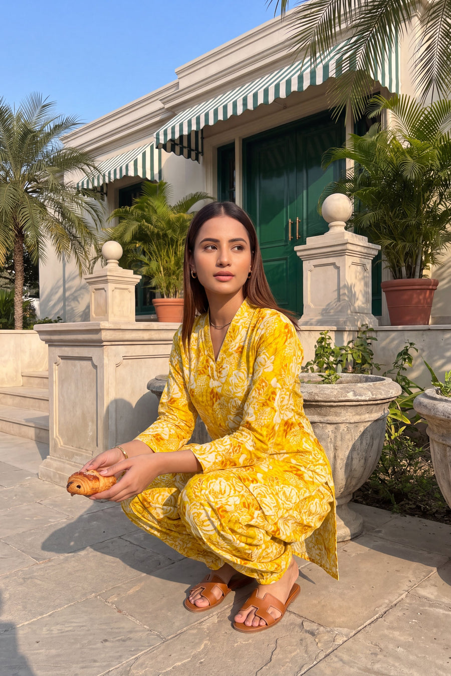 Sunbeam Blossom Cotton Farshi Salwar Set — image 6