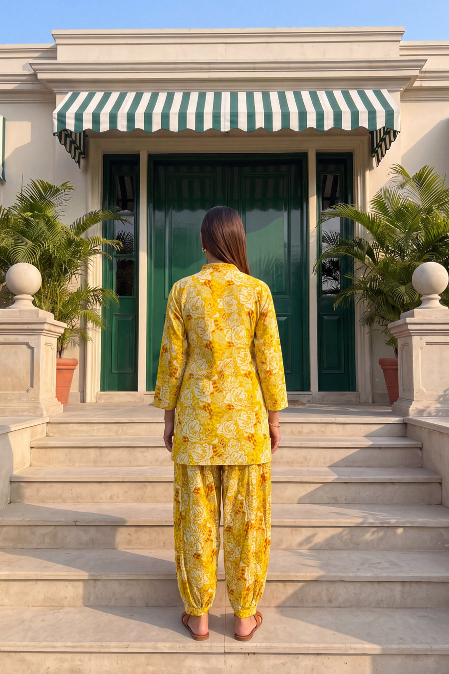 Sunbeam Blossom Cotton Farshi Salwar Set — image 10