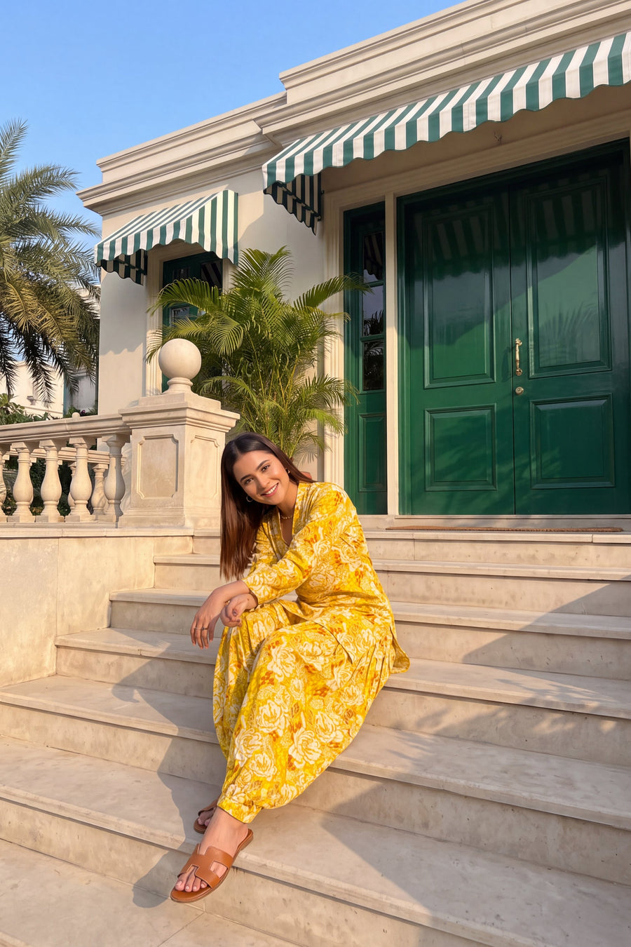 Sunbeam Blossom Cotton Farshi Salwar Set — image 11