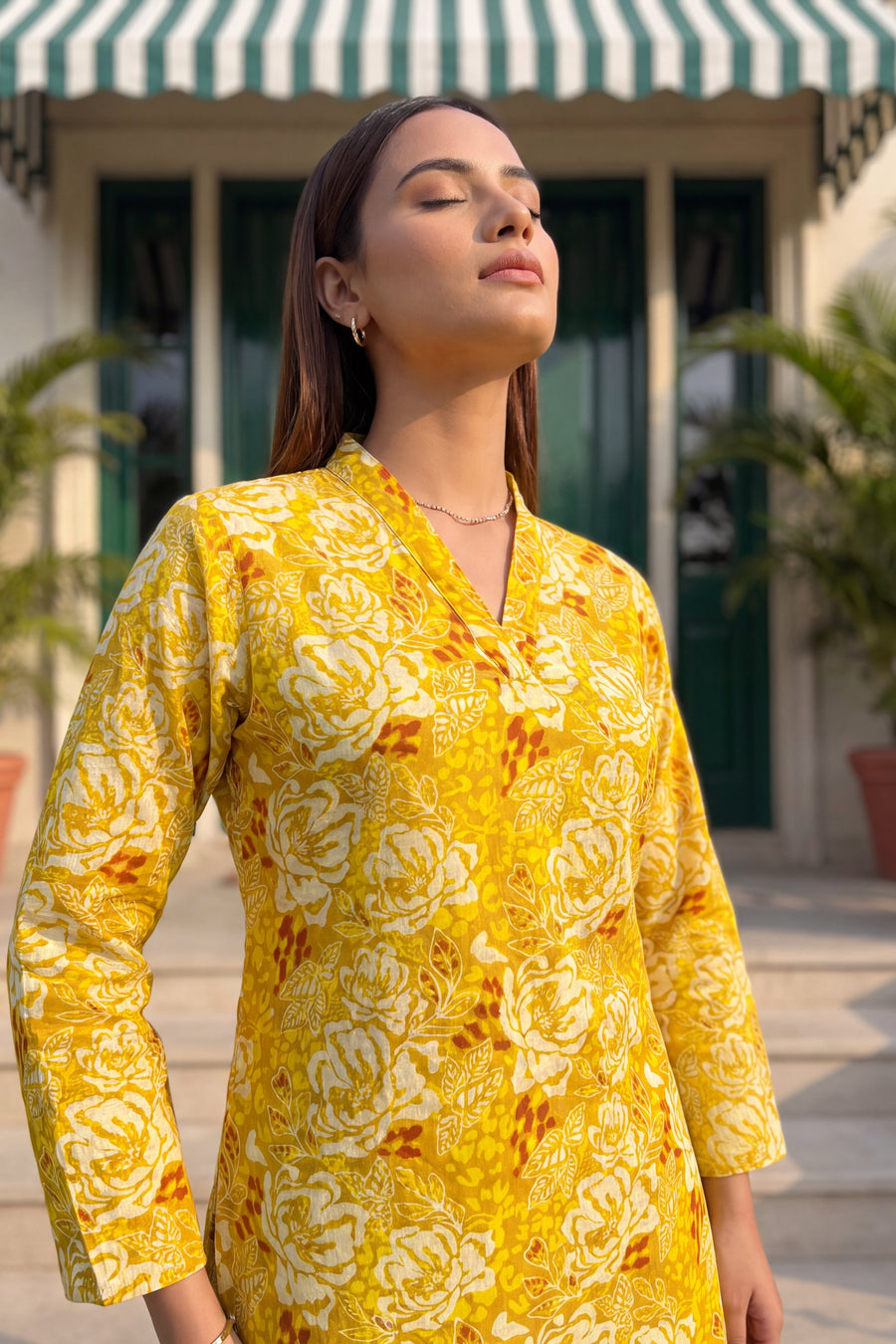Sunbeam Blossom Cotton Farshi Salwar Set — image 17