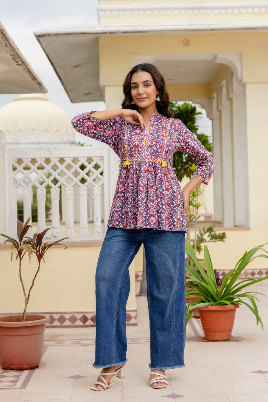 Lavendula Purple Cotton Top — image 7