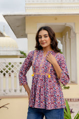 Lavendula Purple Cotton Top Me & My