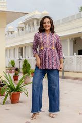 Lavendula Purple Cotton Top - Me&My