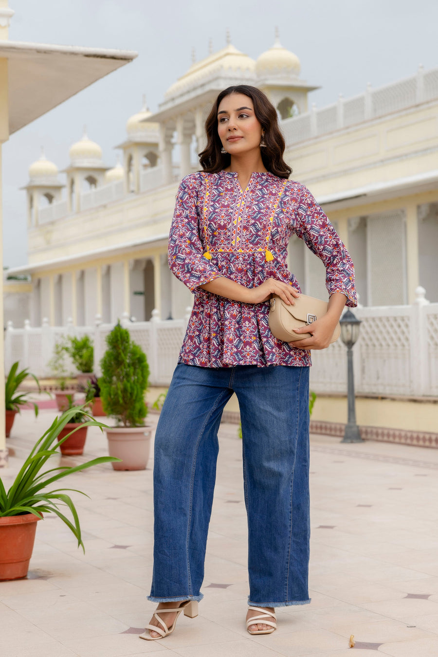 Lavendula Purple Cotton Top — image 6