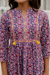 Lavendula Purple Cotton Top Me & My