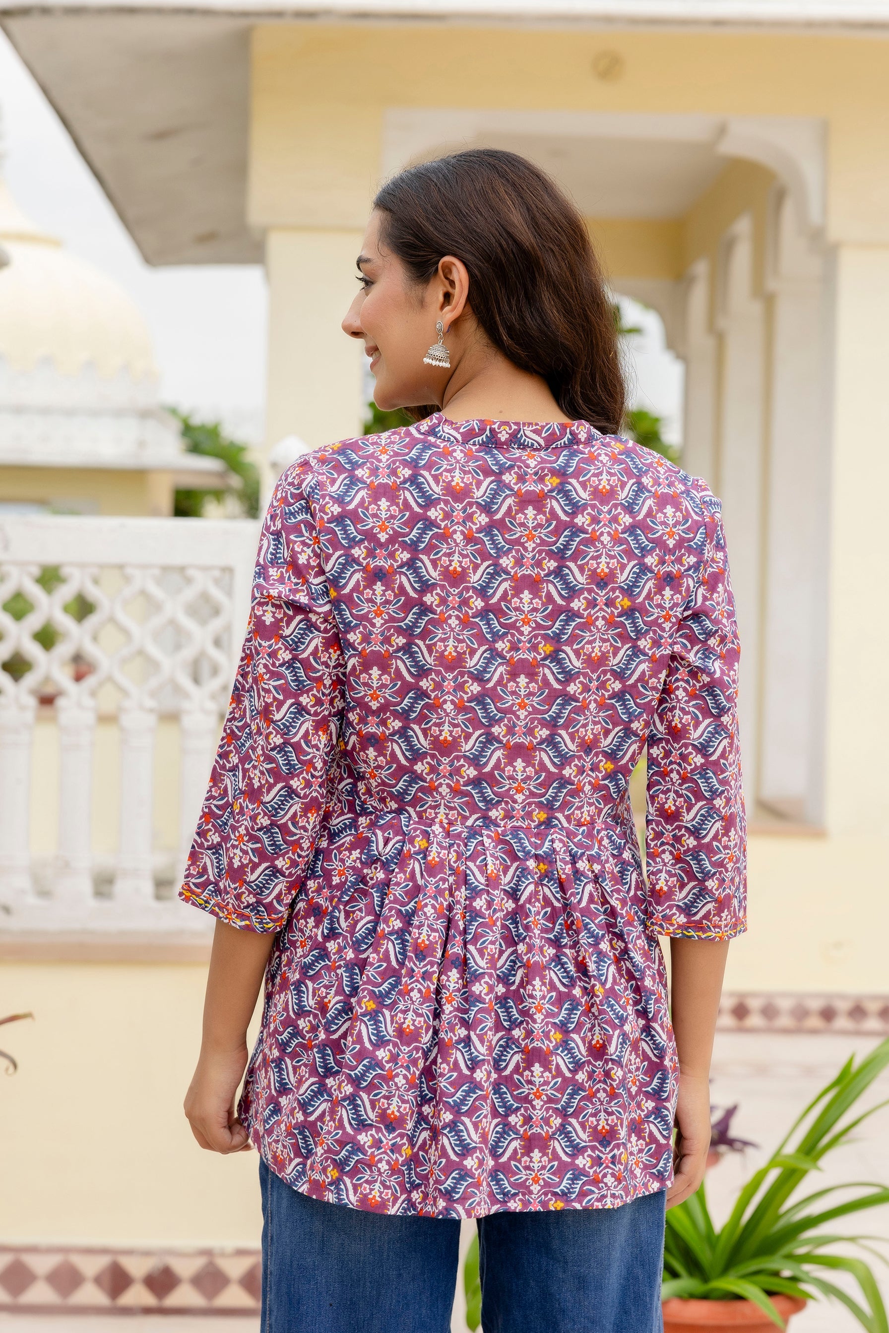 Lavendula Purple Cotton Top Me & My