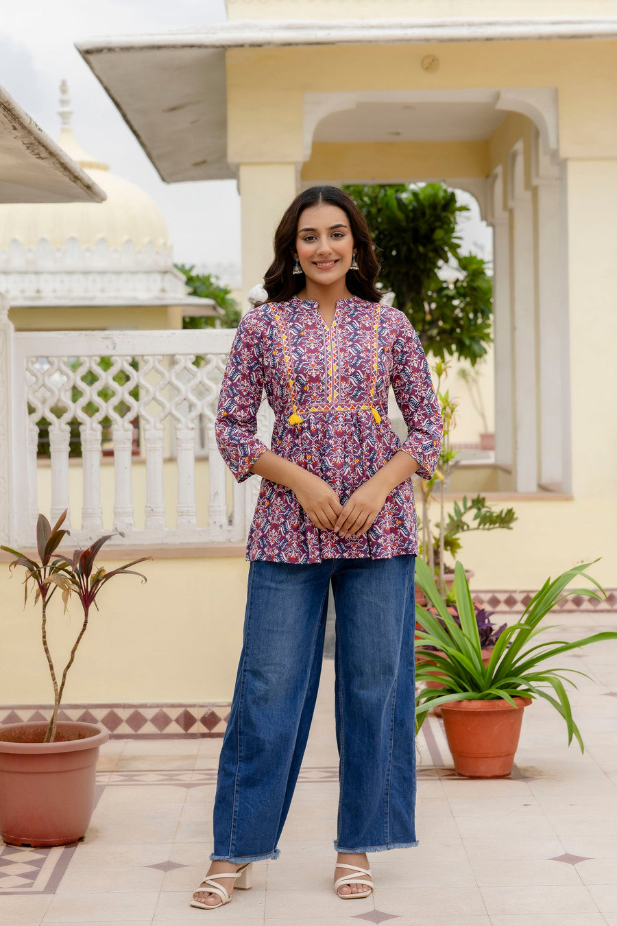 Lavendula Purple Cotton Top — image 5