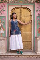 Cornflower Blue Halter Cotton Top