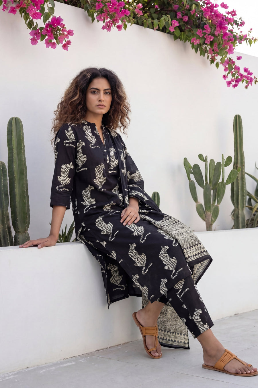 Phantom Wild Crest Tiger Cotton Dupatta Set — image 11