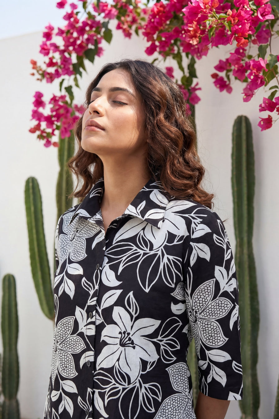 Noir Garden Bold Floral Cotton Co-ord Set — image 10
