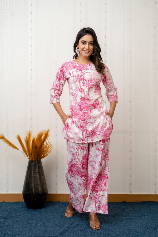 Rosewood Charm Botanical Cotton Co-ord Set